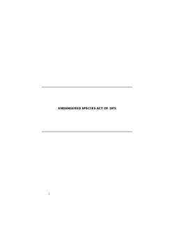 Endangered Species Act (16 U.S.C. 1531 et seq.)
