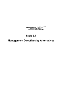 Management Directives