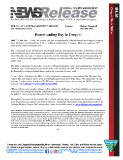 Homesteading Press Release