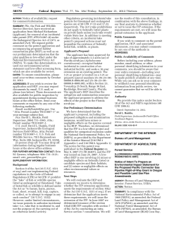 PCGP Federal Register Notice of Intent - September 2012