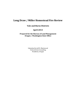 Long Draw / Miller Homestead Fire Review