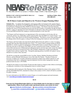 Fact Sheet on a Purpose and Need Statement