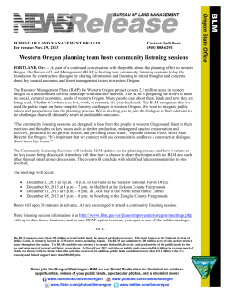 Community Listening Sessions press release