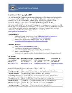 Draft EIS Summary