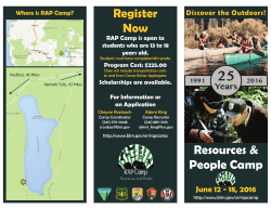 Download the RAP Camp Brochure