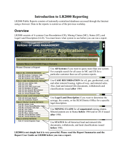 Introduction to the LR2000 System
