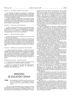 Real Decreto 1312/2007, de 5 de Octubre, por el cual se establece la acreditaci n nacional para el acceso a los cuerpos docentes universitarios.