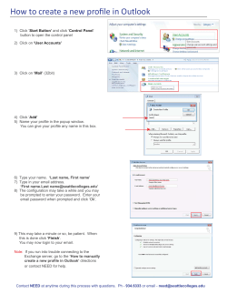 Outlook Profiles
