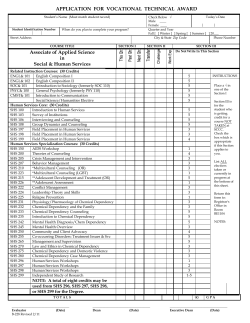 Social and Human Services AAS