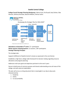 College Council Strategic Planning Workgroup