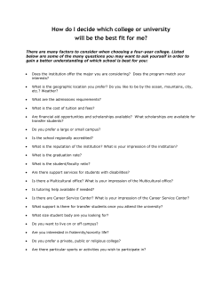 Questions to help you decide which school is best for you