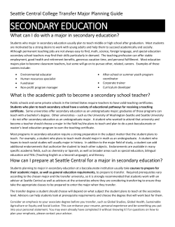 Secondary Education