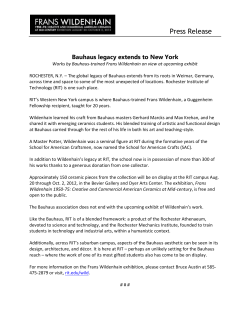 Bauhaus legacy extends to New York [pdf]