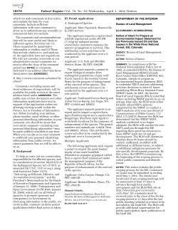 Federal Register Notice