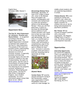Newsletter, November 2008