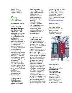 Newsletter, December 2008