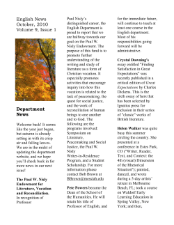 Newsletter, October 2010