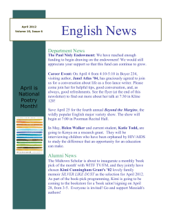 Newsletter, April 2012