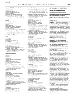 Federal Register Notice