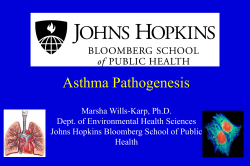 Asthma Pathogenesis