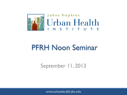 Urban Health Institute