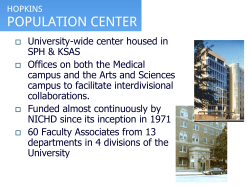 Hopkins Population Center Presentation