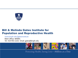 Gates Institute Presentation