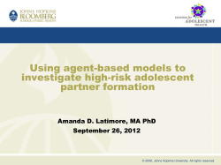 Using Agent-Based Models to Investigate High-Risk Adolescent Partner Formation