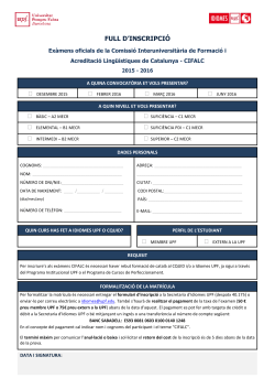 formulari d'inscripci