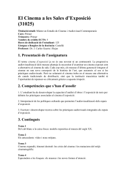 El Cinema a les Sales d'Exposici