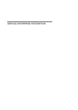 Service Enterprise Integration: an Enterprise Engineering Perspective