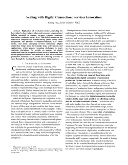 "Scaling with Digital Connection: Services Innovation,"