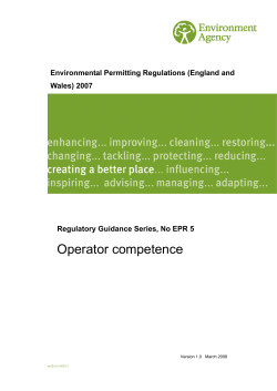 Environmental Permitting Regulations (England and Wales) 2007