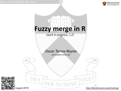 Fuzzy merge