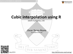 Cubic interpolation