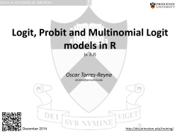 Logit, odds ratio, predicted probabilities and marginal effects
