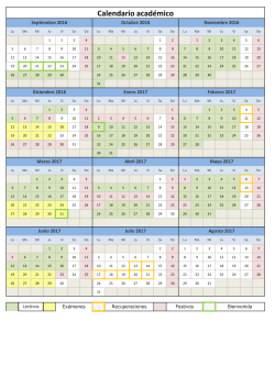 calendario acad mico del curso 2016-2017