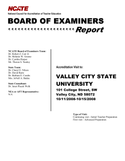 Board of Examiners Report 2010