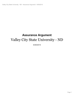 2015 VCSU Assurance Argument