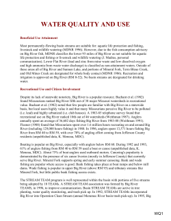 Big River Water Quality and Use