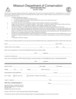 State Record Fish Entry Form