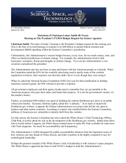 a list of grievances against the administration