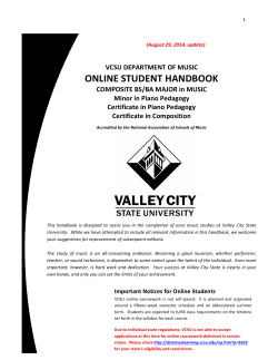 Online Student Handbook-BS/BA in Music