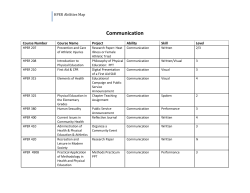 Health & Physical Education ability map 2010