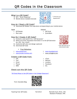 QR Codes: An app that can be used in multiple ways to engage students.