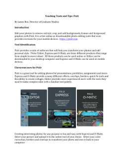 Pixlr: A photo-editing device