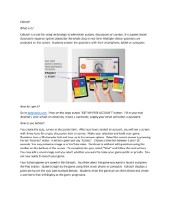 Kahoot: An interactive tool for polling and student engagement