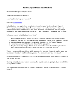 Instant Buttons: A sound effect attention-getter app