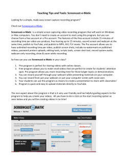 Screencast-o-Matic: A screen capture, video recording program for Windows AND Macs