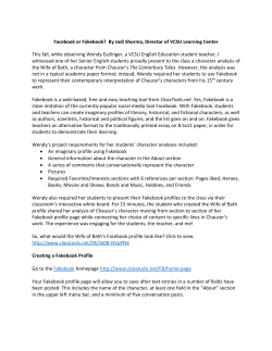 Fakebook: A pseudo facebook account